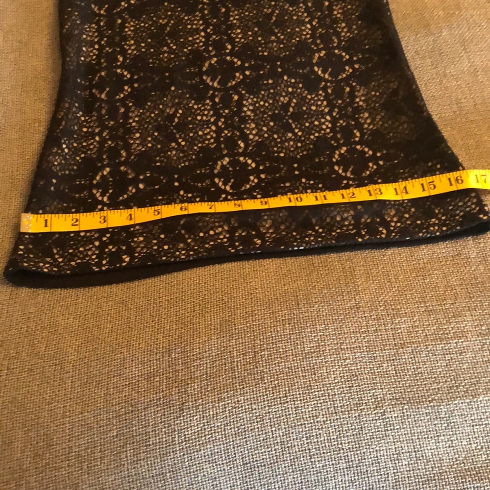 THE LIMITED NWOT BLACK CROCHET CAP SS SHIRT XS - Picture 9 of 14
